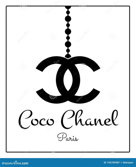 coco chanel logo white|Coco Chanel logo design.